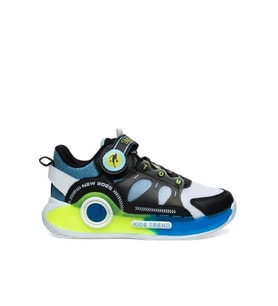 Trend Adımlar Beyaz Erkek Çocuk Ultra Hafif Yarım Boğaz Sneaker
