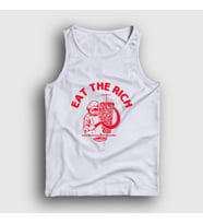 Presmono Unisex Beyaz Eat The Rich Karl Marx Atlet 458267tt