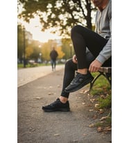 Enoch Erkek M Amblem Detaylı Esnek Parçalı Tabanlı Günlük Spor Ayakkabı Sneaker