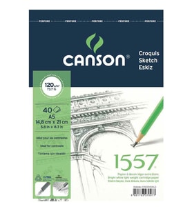 CANSON A5 1557 RESİM VE ÇİZİM BLOK 120 GR 40YP 120A540US