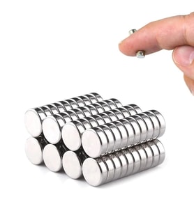 10 Adet 8x3mm Yuvarlak Neodyum Mıknatıs Güçlü Nikel Kaplamalı Kaliteli Dayanıklı Magnet