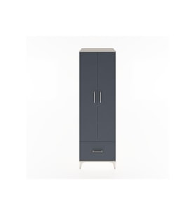 Hyperion Dolap 5 Raflı Tek Çekmeceli 2 Kapaklı 60x44x195 Aytaşı-Antrasit