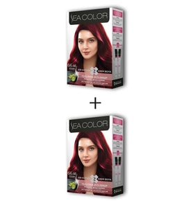2X2 Tüp Krem Saç Boyası Seti Ateş Kızılı No:66.46