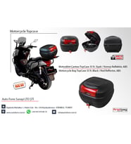 Motosiklet Çantası Bagajlı Kurye Firstbag 33 Litre. Siyah