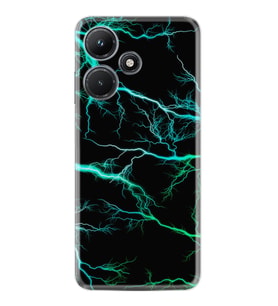 Infınix Hot 30i Kılıf Silikon Desen Özel Seri Green Thunder 1693