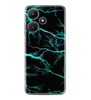 Infınix Hot 30i Kılıf Silikon Desen Özel Seri Green Thunder 1693
