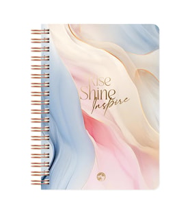 Marble Spiralli Defter Çizgili Rise 17x24 cm