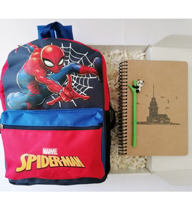 3’lü Çocuk Okul & Hediye Seti – Çanta + Defter + Kalem – Kız / Erkek Çocuk Hediyesi