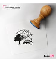 Kişiye Özel Kitap Damgası Kitap Mührü Kaşe Kitap Mühür Özel Damga 241