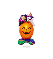 Ayaklı Hayaletli Balkabağı halloween Folyo Balon