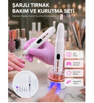 6 Değiştirilebilir Başlık İle Çok Amaçlı Tırnak Bakım Seti
