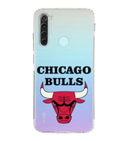 Xiaomi Redmi Note 8  Kamera Korumalı Kapak Chicago Bulls Tasarımlı Şeffaf  Kılıf
