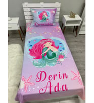Deniz Kızı isimli  yatak örtüsü ve yastık kılıfı