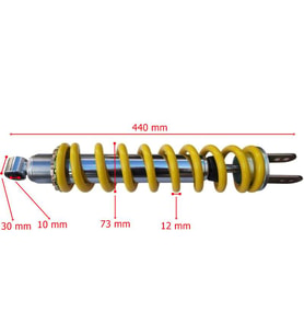 Honda Cross Xr250 Tornado Arka Amortisör 440 Mm 12-73 Yay10 Gazlı