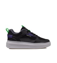 Trend Adımlar Siyah Memory Foam Ped Tabanlı Kalın Taban Kadın Sneaker