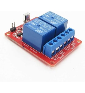 DC 12V 2 Kanallı 433MHz Kablosuz RF Alıcılı Röle Modülü