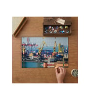 Liman- Yük Gemileri Tasarımı 240 parça Ahşap Puzzle Ahşap Kutuda MP00301