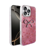 Lexroo iPhone 16 Pro Max Kılıf Kamera Korumalı Figürlü Ponti Silikon Kılıf - Açık Pembe