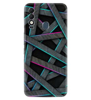 Spark 8T Kılıf Silikon Desen Özel Seri Gri Zigzag 1706