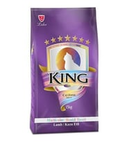 King Multicolor Renkli Taneli Kuzu Etli Yetişkin Kedi Maması 15 Kg (Kahverengi)
