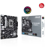 ASUS PRIME B760M-K B760 DDR5 Vga GLan 2.5G mATX HDMI M2 RGB USB3 1700p Anakart (Gri - Siyah)