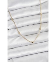 CM Gold Renk Top Zincirli Kadın Kolye 5886 - HPSBYI9841-4927
