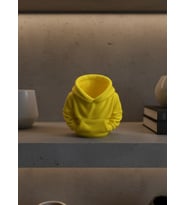 Sarı Hoodie Kalemlik 10x10 cm Masa Üstü Düzenleyici