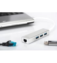 DIGITUS Gigabit USB 3.0 Ethernet Çoklayıcı Hub (DA-70250-1)