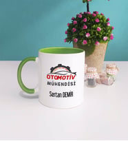 Otomotiv Mühendisi Kupa Bardak Yeşil