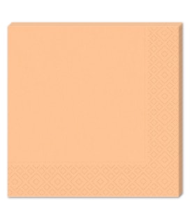 Makaron Peçete, 33 x 33 cm - 16 Adet - Turuncu (STD)