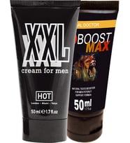 Hotxxl 50 Ml Cream Men Hardener Delayer Enlarger + Eroboost Erkeklere Özel Boyut Kremi Bkn1Ek357