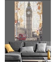 Londra Big Ben Kulesi Dekoratif Kanvas - Mdf Ahşap Tablo