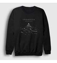 Presmono Unisex Siyah Gate Insomnium Sweatshirt 151383tt
