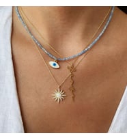 Dikey El Yazısı Font İsim Kolye 925K Gümüş Kadınlara Özel Hediye (Gold)