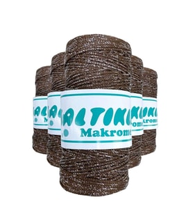 5 Adet Polyester Simli Makrome İpi SG-2080