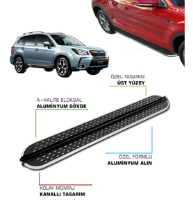 SUBARU FORESTER UYUMLU 2013 2014 2015 2016 2017 2018 2019 ARACA ÖZEL YAN BASAMAK