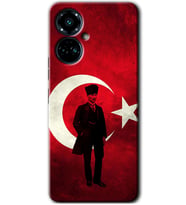 Tecno Camon 19 Pro Kılıf HD Desen Baskılı Kılıf - Atatürk Bayrak