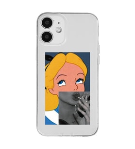 Iphone 12 Uyumlu Alice Tasarımlı Şeffaf Telefon Kılıfı