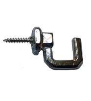 Vidalı Kanca, Askı Büyük - 15x23mm, Nikel - 1 Adet