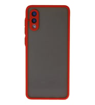 Galaxy A02 Kılıf Montreal Silikon Kapak - Kırmızı