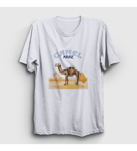 Presmono Unisex Beyaz Mirage Band Camel T-Shirt 352400tt