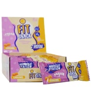 Muscle Station Fit Snack Vegan Protein Bar Caramel 40 Gr 24 Adet