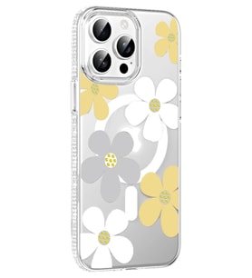 Joko Apple iPhone 14 Pro Max Floral Magsafe Kapak - Sarı