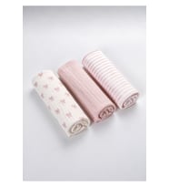 Müslin Örtü & Battaniye 3'lü Set %100 Pamuk Oeko-teks Sertifikalı 80X80 Cm