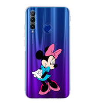 Huawei Honor 20 Lite  Kamera korumalı Kapak Minnie Mouse Tasarımlı  Şeffaf Kılıf