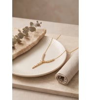 Pirinç Gold Renk Zirkon Taşlı Yılan Model Kadın Kolye TJ-BKO11263
