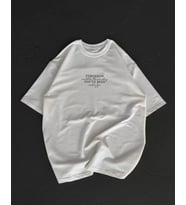 pilelistore- Unisex Bisiklet Yaka Baskılı Oversize T-Shirt - Beyaz