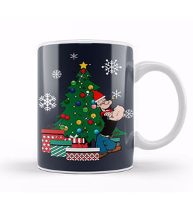 Popeye Around The Christmas Tree Kupa Bardak Porselen