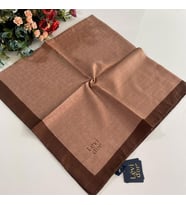Levidor Premium Monogram Eşarp Gül Kurusu-Kahve GX0219