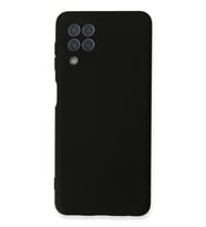 Northcity Samsung Galaxy A22 Uyumlu Kılıf Nano içi Kadife Silikon - Siyah